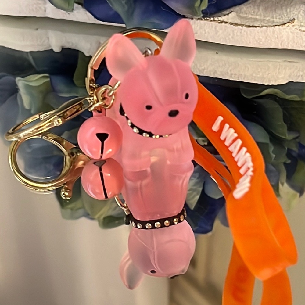 NWOT French Bulldog keychain